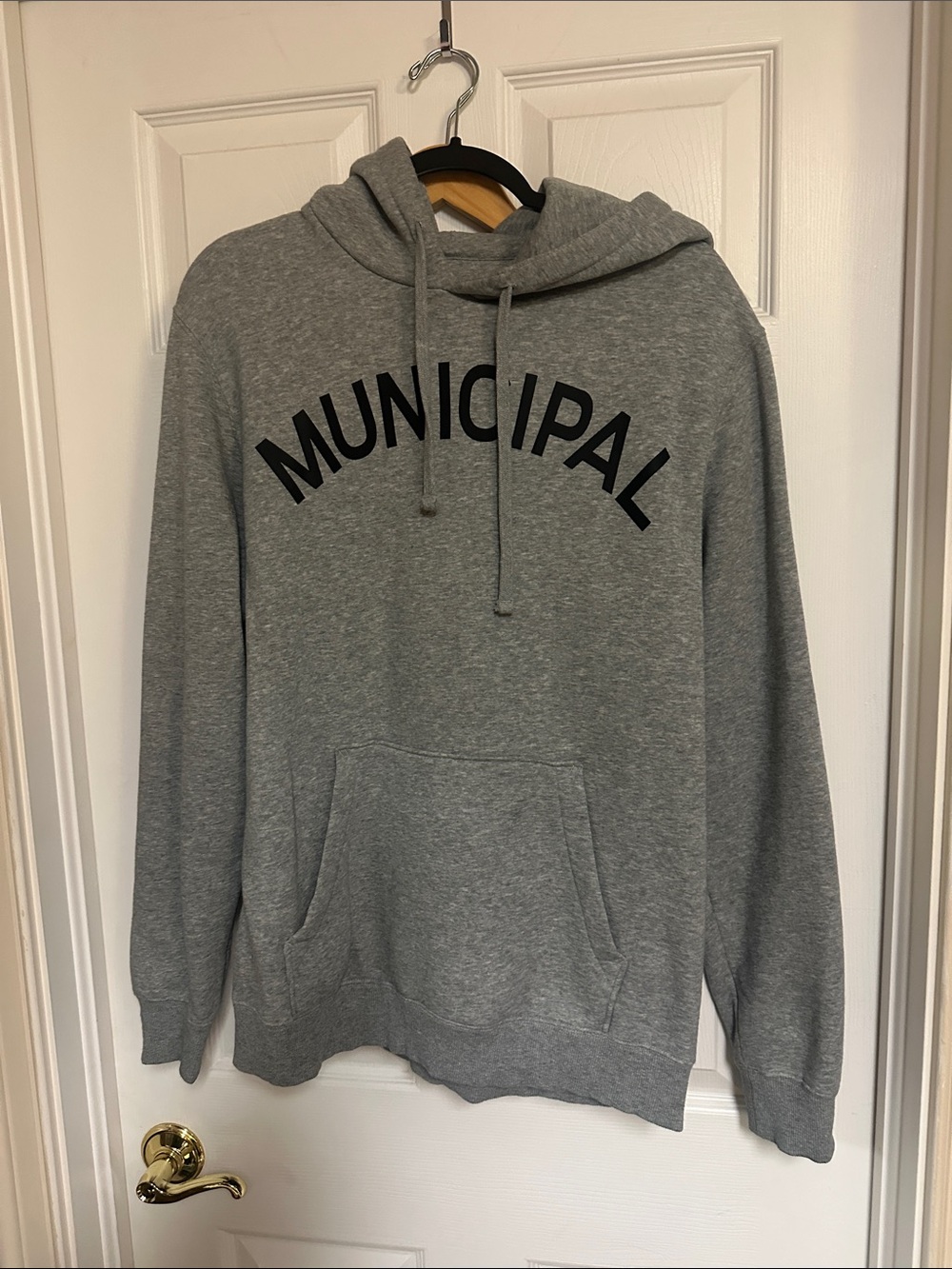 Municipal Gray Pullover Hoodie - Men's